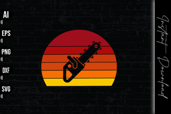 Chainsaw Lumberjack Retro Vintage