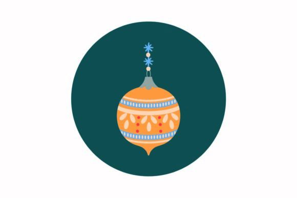 Christmas Lights Retro Yellow Svg