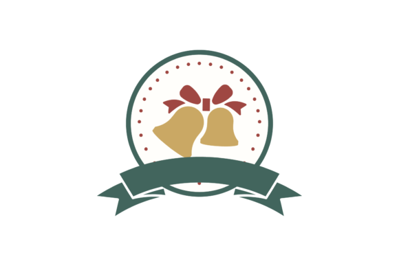 Christmas Stickers Retro - Bell Svg