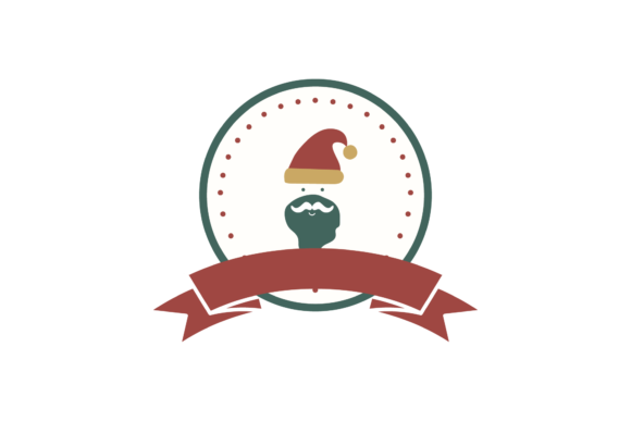 Christmas Stickers Retro - Claus Svg