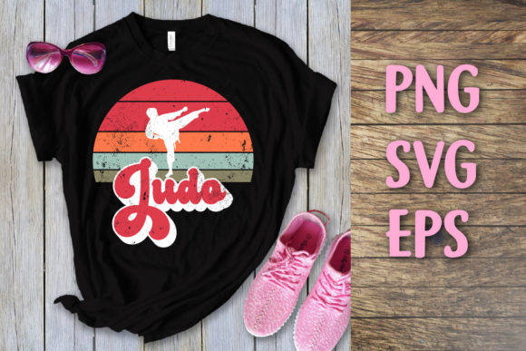 Judo Retro Vintage Svg File T-shirt