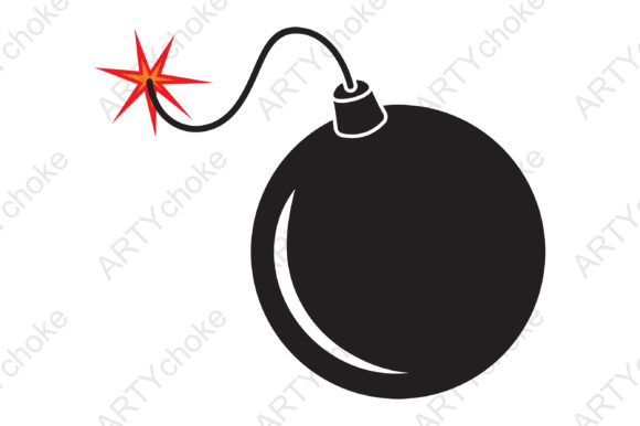 Retro Bomb. SVG File Ready for Cricut