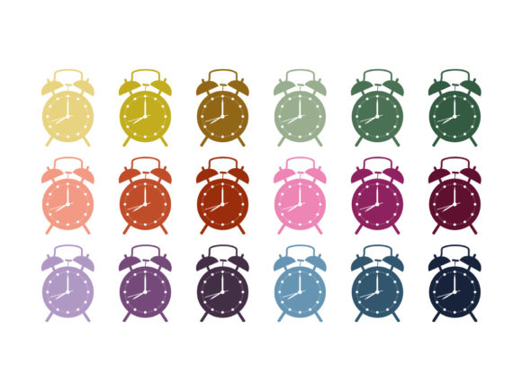 Retro Clock Clipart SVG