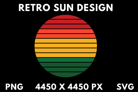 Retro Sun SVG and PNG Review