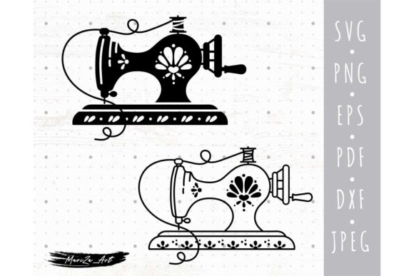 Sewing Machine Retro Style SVG Bundle