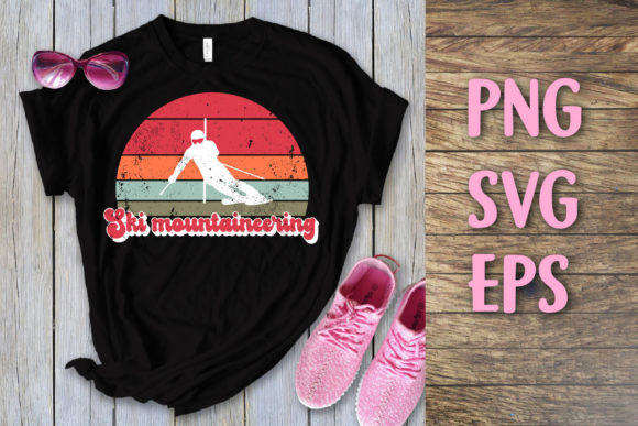 Sky Mountaineering Retro Vintage Svg