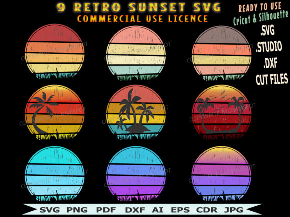 Sunset for Cricut - Retro Sunset