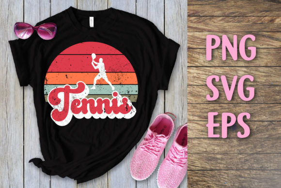 Tennis Retro Vintage Svg File