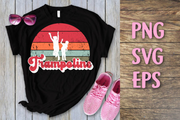Trampoline Retro Vintage Svg File