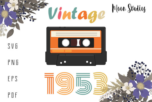 Vintage 1953 Cassette Birthday Man Woman