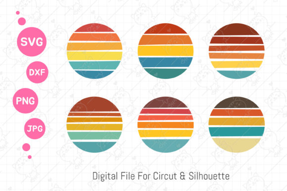 Vintage Retro Sunset Svg Vacation Png